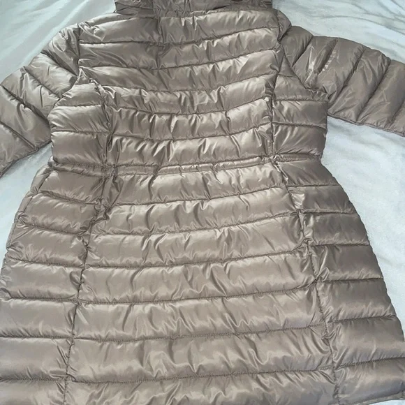 NWOT Kenneth Cole Khaki Brown Quilted Anorak Jacket - Picture 15 of 15